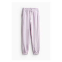 H & M - Kalhoty jogger's vysokým pasem - fialová