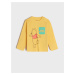 Sinsay - Tričko s dlouhými rukávy Winnie the Pooh - Žlutá