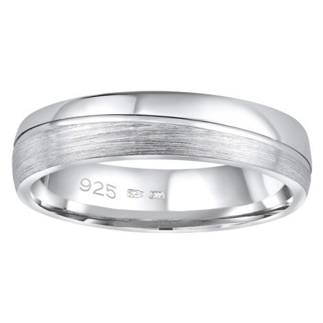 Snubní stříbrný prsten GLAMIS v provedení bez kamene pro muže i ženy Silvego