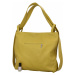 Dámská kožená kabelka přes rameno zeleno žlutá - ItalY Armáni žlutá