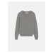 Svetr trussardi sweater v neck cashmere blend šedá