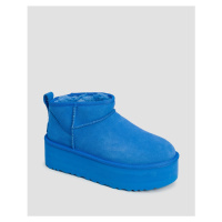 Dámské Boty Ugg Classic Ultra Mini Platform V Modré Barvě