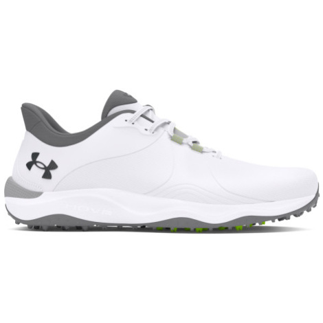 Pánské golfové boty s hroty UNDER ARMOUR UA Drive Pro SL Wide white white metallic gun metal