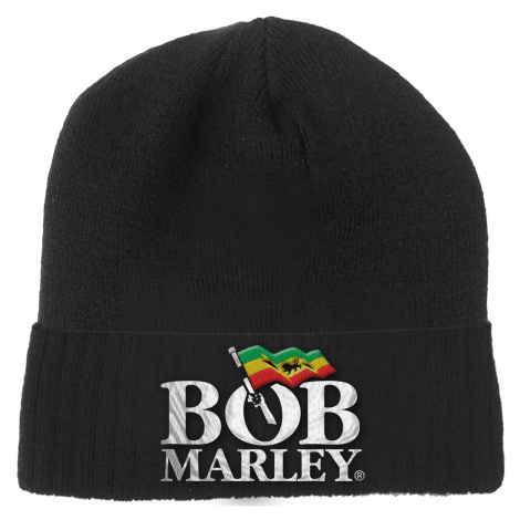 RockOff BOB MARLEY UNISEX BEANIE HAT: LOGO čepice - černá