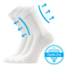 Lonka Drmedik Unisex ponožky s volným lemem - 3 páry BM000003618800101388 bílá