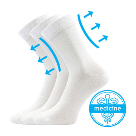 Lonka Drmedik Unisex ponožky s volným lemem - 3 páry BM000003618800101388 bílá