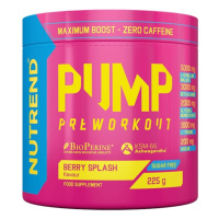 Nápoj Nutrend PUMP PRE-WORKOUT 225g berry splash