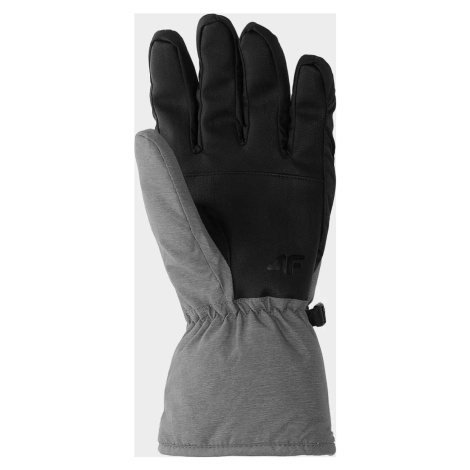 Pánské lyžařské rukavice 4F H4Z22-REM002 šedé
