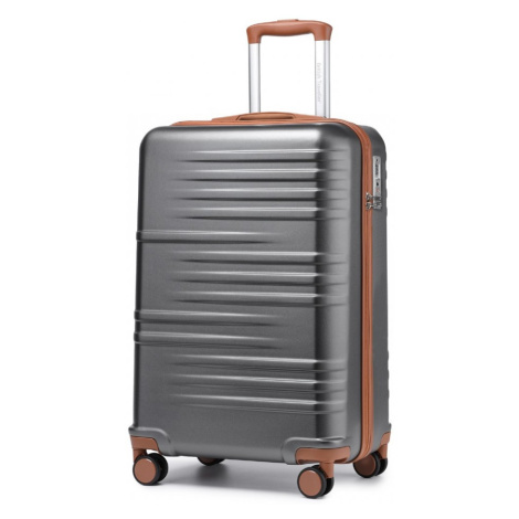 Šedý cestovní kvalitní malý kufr Zain Kono