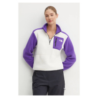 Sportovní mikina The North Face Yumiori 1/4 Zip fialová barva, NF0A88439IA1