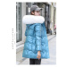 Vatovaná bunda na zimu s prošíváním - FIALOVÁ