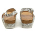 Wasak W622 béžové dámské sandály na klínku Béžová