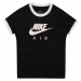 Nike Sportswear Tričko světle béžová / černá / bílá