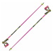 Leki Venom SL 3D Neonpink/Black/Neonyellow 120 cm Lyžařské hole