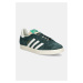 Semišové sneakers boty adidas Originals Gazelle zelená barva, IF9655