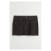 H & M - Džínová sukně Low Waist - černá