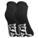 Ponožky Styx nízké černé s bílým logem (HN960)