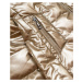 Lesklá zlatá prošívaná dámská bunda (2021-04BIG)