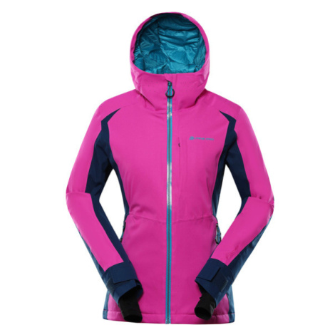 mikaera 4 růžová dámská lyžařská bunda s membránou ptx