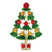 Éternelle Vánoční brož se zirkony Christmas Tree 6 - vánoční stromeček B2338-XR2353256 Zlatá