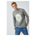 Koton Men's Gray Sweatshirt