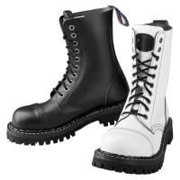 boty STEADY´S - 10 dírkové - Black white