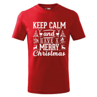 DOBRÝ TRIKO Dětské tričko Keep calm christmas