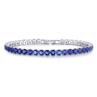 Sisi Jewelry Náramek se zirkony Pesaro NR1104-1-KSB00001(8)/17 Tmavě modrá 17 cm
