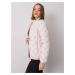 Světle růžová dámská bunda s puntíky -pink Pudrová
