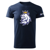 Hokejové reprezentace dámské tričko Czech Republic logo lion navy