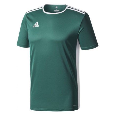 adidas ENTRADA 18 JERSEY Pánský fotbalový dres, tmavě zelená, velikost