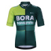 BONAVELO Cyklistický dres s krátkým rukávem - BORA 2024 KIDS - zelená/světle zelená