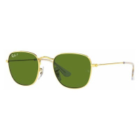 Dětské sluneční brýle Ray-Ban Frank Kids zelená barva, 0RJ9557S-Polarized