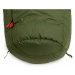 Péřový spací pytel WARMPEACE Horizont 1400 - 170cm Riffle green/black Levý zip