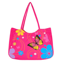 Farfalla Scura velká taška na pláž růžová