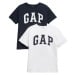GAP 2PK SHORT SLEEVES LOGO Chlapecké tričko, bílá, velikost