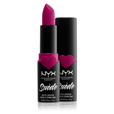 NYX Professional Makeup Suede Matte  Lipstick matná rtěnka odstín 12 Clinger 3.5 g