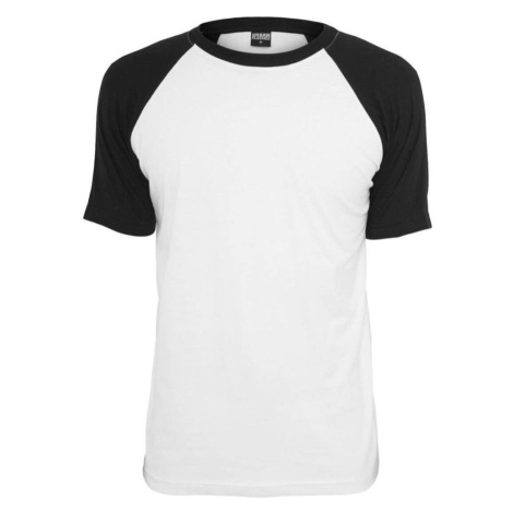 Urban Classics Pánské dvoubarevné tričko Raglan Bílá
