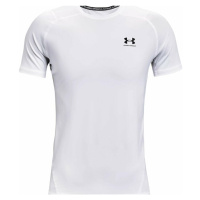 Under Armour Men's HeatGear Armour Fitted Short Sleeve White/Black Běžecké tričko s krátkým ruká