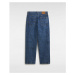 VANS Check-5 Printed Loose Denim Trousers Men Blue, Size