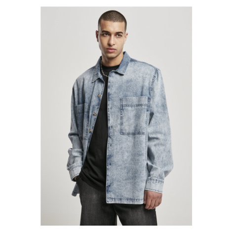 Oversized Denim Shirt - light skyblue washed