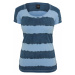 Tričko Ladies Dip Dye Stripe Tee - denimblue/skyblue