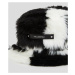 Klobouk karl lagerfeld k/check faux fur buckethat černá
