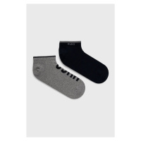 Ponožky HUGO ( 2-pak) pánské, tmavomodrá barva