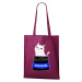DOBRÝ TRIKO Bavlněná taška s kočkou ANTIDEPRESIVA Barva: Bílá