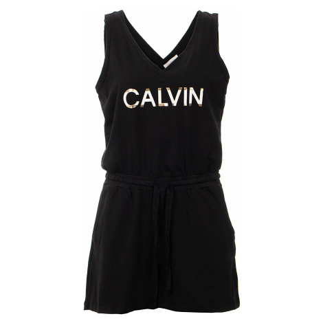 Calvin Klein dámský overal černý s nápisem