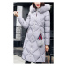 Dámská dlouhá zimní bunda se vzorem - 4 barvy FashionEU