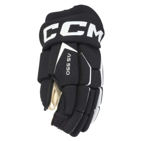 CCM TACKS AS 550 SR Hokejové rukavice, černá, velikost
