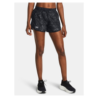 Under Armour Kraťasy UA Fly By 3'' Printed Shorts-BLK - Dámské