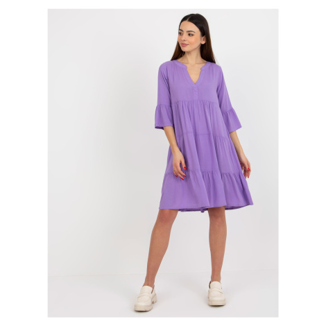 Šaty D73761M30214B Sublevel Barva: Fialová